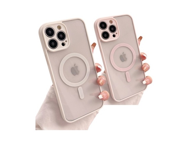 [아이폰14 플러스 맥세이프 케이스] 인기 폭발 [2컬러 1set] 아이폰 호환 맥세이프 실리콘 젤리 투명 휴대폰 케이스