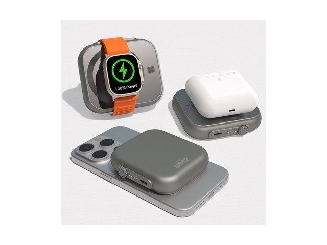 [2in1 맥세이프 보조배터리 애플워치 아이폰 5000mah] 다재다능한 아이템 3in1애플 아이폰 워치 에어팟 맥세이프 PD 고속 무선 충전 보조배터리 5000mah